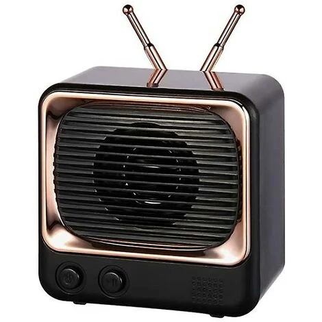 Altoparlante Bluetooth Retrò Mini Scheda Subwoofer Wireless (nero) 1 Altoparlante Bluetooth Retrò Mini Scheda Subwoofer Wireless (nero)