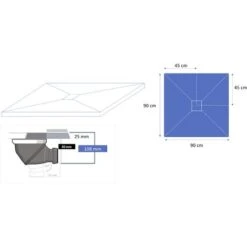 Piatto Doccia 90 X 90 Cm In Resina Finitura Pietra - Bianco -Hansgrohe Negozio 67403420 4
