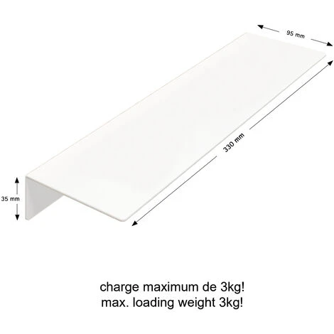 Schulte Mensola Per Doccia Autoadesiva, Senza Foratura, 33 X 9.5 X 3.5 Cm, Bianco Opaco 4 Schulte Mensola Per Doccia Autoadesiva, Senza Foratura, 33 X 9.5 X 3.5 Cm, Bianco Opaco - immagine 4