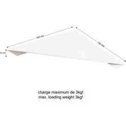 Schulte Mensola Per Doccia Autoadesiva, Senza Foratura, 23 X 23 X 3.5 Cm, Bianco Opaco -Hansgrohe Negozio 67535244 4