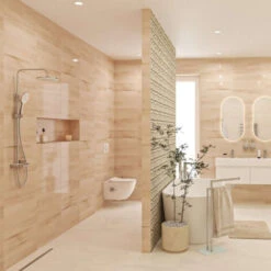 Swiss Aqua Technologies Colonna Doccia Con Miscelatore Termostatico E Soffione XXL Da 255 Mm, Cromata (SATSSTPBCH) -Hansgrohe Negozio 69647896 5