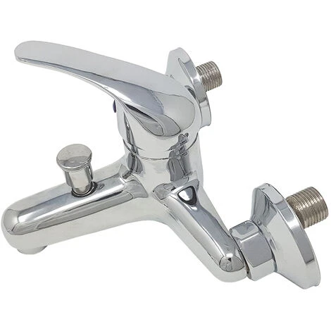 Rubinetto Miscelatore Vasca Da Bagno Cromato Monocomando Acqua Calda Fredda 8402 2 Rubinetto Miscelatore Vasca Da Bagno Cromato Monocomando Acqua Calda Fredda 8402 - immagine 2