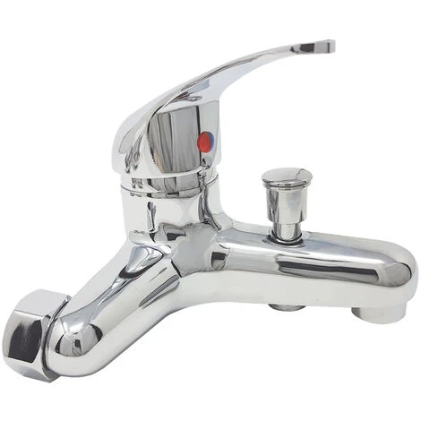 Rubinetto Miscelatore Vasca Da Bagno Cromato Monocomando Acqua Calda Fredda 8402 3 Rubinetto Miscelatore Vasca Da Bagno Cromato Monocomando Acqua Calda Fredda 8402 - immagine 3
