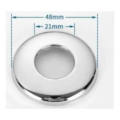 MINKUROW 21 Mm Morsetto In Acciaio Cromato Foro Valvola Coperchio Rubinetto Bocchetta 7 Mm Dimensioni (10 Pezzi) -Hansgrohe Negozio 69788432 3