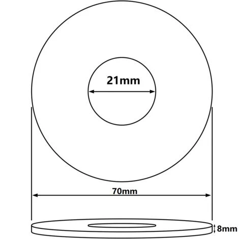 MINKUROW 21 Mm Morsetto In Acciaio Cromato Coperchio Foro Valvola Bocchetta 8 Mm Dimensioni (10 Pezzi) 2 MINKUROW 21 Mm Morsetto In Acciaio Cromato Coperchio Foro Valvola Bocchetta 8 Mm Dimensioni (10 Pezzi) - immagine 2