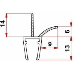 Profilo G3 Vetro 6/8 Baffo 14 -Hansgrohe Negozio 7111753 3