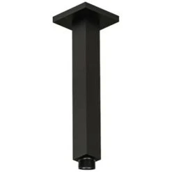 Braccio Doccia A Soffitto Nero Da 20cm