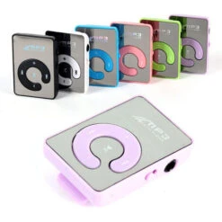 Nuovo Portatile Mini Clip USB Lettore MP3 Chiave C Walkman Lettore Multimediale Di Musica Micro SD TF Card Modalità Hifi MP3 Per Gli Sport All'aria Aperta Rosa