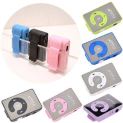 Nuovo Portatile Mini Clip USB Lettore MP3 Chiave C Walkman Lettore Multimediale Di Musica Micro SD TF Card Modalità Hifi MP3 Per Gli Sport All'aria Aperta Rosa -Hansgrohe Negozio 71372066 3