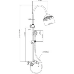 Colonna Doccia Retrò Leeds Nero Antico E Riflessi Rame -Hansgrohe Negozio 71408680 3