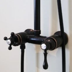 Colonna Doccia Retrò Leeds Nero Antico E Riflessi Rame -Hansgrohe Negozio 71408680 4