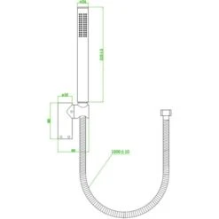 Porta Doccia Combinato Luisa Nero 3 Pezzi -Hansgrohe Negozio 71408710 3