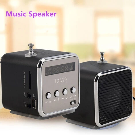 Multimedia Portatile Mini Altoparlante Musicale Radio FM USB SD TF Card Lettore MP3 1pc (Nero) 1 Multimedia Portatile Mini Altoparlante Musicale Radio FM USB SD TF Card Lettore MP3 1pc (Nero)