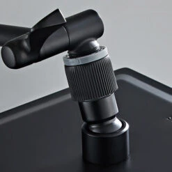 Set Da Colonna Doccia Con Soffione Rettangolare E Doccetta, Asta Telescopica A Molla, Regolabile, Acciaio Inox - Nero 8 Set Da Colonna Doccia Con Soffione Rettangolare E Doccetta, Asta Telescopica A Molla, Regolabile, Acciaio Inox - Nero -Hansgrohe Negozio 76375623 4