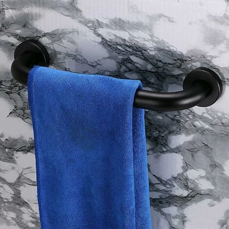 Maniglione Per Bagno, Maniglia Di Sicurezza Per Doccia, Maniglione Antiscivolo 30 Cm Per Bagno, Vasca, WC (nero) 4 Maniglione Per Bagno, Maniglia Di Sicurezza Per Doccia, Maniglione Antiscivolo 30 Cm Per Bagno, Vasca, WC (nero) - immagine 4