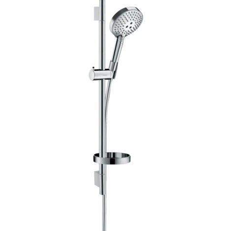 HANSGROHE Raindance Select S 120 3Jet PowderRain Set Doccia Con Unica'S Puro Rail 65 Cm E Portasapone Cromato - 27654000 2 HANSGROHE Raindance Select S 120 3Jet PowderRain Set Doccia Con Unica'S Puro Rail 65 Cm E Portasapone Cromato - 27654000 - immagine 2