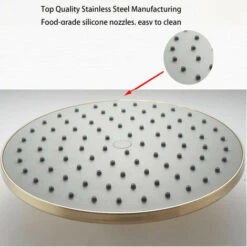 Set Rubinetto Doccia Oro Spazzolato, Soffione Doccia A Pioggia In ABS Da 8 Pollici Con Doccetta, Rubinetto Doccia A Pioggia Di Lusso, Miscelatore Bagno, Sistema Doccia -Hansgrohe Negozio 76486880 3