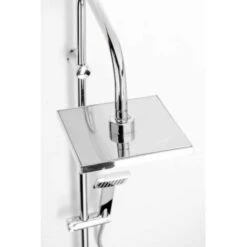 Colonna Doccia 1 Getto Anticalcare Soffione Quadrato Mod. Shuttle -Hansgrohe Negozio 77143191 4