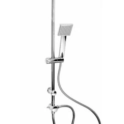 Colonna Doccia 1 Getto Anticalcare Soffione Quadrato Mod. Shuttle -Hansgrohe Negozio 77143191 5