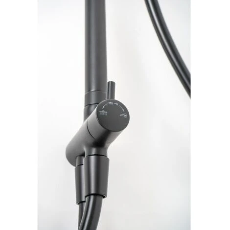 Colonna Doccia Nera Telescopica Anticalcare Tonda Mod. Hades 5 Colonna Doccia Nera Telescopica Anticalcare Tonda Mod. Hades - immagine 5