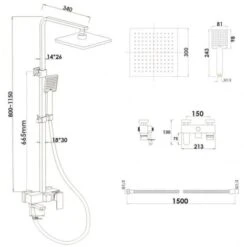 Set Doccia - Con Rubinetto Vasca - Doccetta - E Soffione A Pioggia 30cm -Hansgrohe Negozio 77271121 4
