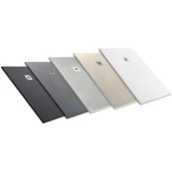 PIATTO DOCCIA IN RESINA EXTRA PIATTA Outletaseo® TUTTE LE MISURE DISPONIBILI- ANTISCIVOLO TEXT URA LAVAGNA 【70x80, BIANCO RAL-9003】- Include Valvola Di Scarico + Griglia -Hansgrohe Negozio 77663187 5