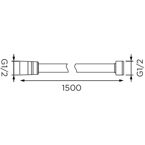 Flessibile Doccia Da 150 Cm Cromato-bianco In Plastica Rinforzata 2 Flessibile Doccia Da 150 Cm Cromato-bianco In Plastica Rinforzata - immagine 2