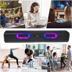Cassa Bluetooth Speaker 5.0 Barra Soundbar LED Multicolor USB SD AUX -Hansgrohe Negozio 79196132 3