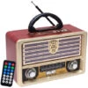 Radio Retro Wireless Vintage Cassa Portatile FM AM MP3 SW AUX USB TF CARD