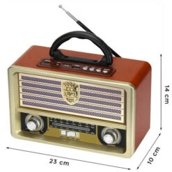 Radio Retro Wireless Vintage Cassa Portatile FM AM MP3 SW AUX USB TF CARD 9 Radio Retro Wireless Vintage Cassa Portatile FM AM MP3 SW AUX USB TF CARD -Hansgrohe Negozio 79597927 5