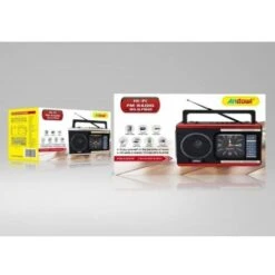 Trade Shop - Radio Portatile A Batteria Usb Sveglia Q-fm40 Altoparlante Bluetooth Con Torcia -Hansgrohe Negozio 80935148 3