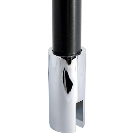 Barra Stabilizzatrice A Soffitto Per Schermo Doccia 5-8 Mm, 80 Cm Da Accorciare, Barra Di Fissaggio Universale Schulte, Nera 2 Barra Stabilizzatrice A Soffitto Per Schermo Doccia 5-8 Mm, 80 Cm Da Accorciare, Barra Di Fissaggio Universale Schulte, Nera - immagine 2