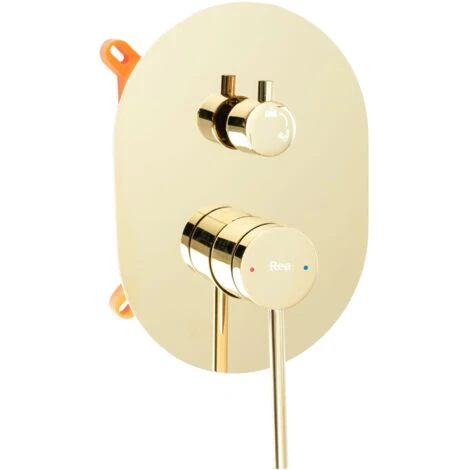 Set Doccia Da Incasso REA OVAL Gold BOX 2 Set Doccia Da Incasso REA OVAL Gold BOX - immagine 2