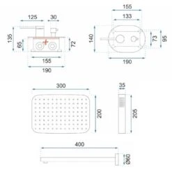 Set Doccia Da Incasso REA OVAL Gold BOX 9 Set Doccia Da Incasso REA OVAL Gold BOX -Hansgrohe Negozio 81224687 5