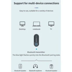 Trasmettitore Bluetooth USB Adattatore Audio Da 3,5 Mm Trasmissione Del Segnale Da Computer TV -Hansgrohe Negozio 81292153 3