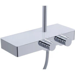 Swiss Aqua Technologies Colonna Doccia Con Miscelatore Termostatico, Soffione Doccia XXL 28,7 Cm, Asta Regolabile In Altezza, Bianco/cromata (SATSSTHP) -Hansgrohe Negozio 81504736 2