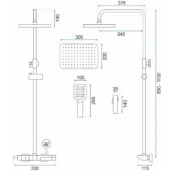 Set Doccia Con Termostato REA ROB Black 9 Set Doccia Con Termostato REA ROB Black -Hansgrohe Negozio 82749234 5