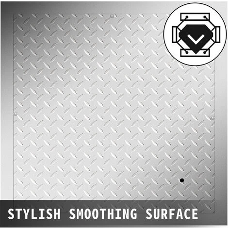 VEVOR Chiusino Da Incasso Pozzetto, 4 Viti, Coperchio In Lamiera Di Acciaio Zincato, 60x60 Cm, Pozzetto Giardino In Lamiera Zincata, Per Apertura Drenaggio Su Nave Stazione Di Pompaggio O Parcheggio 2 VEVOR Chiusino Da Incasso Pozzetto, 4 Viti, Coperchio In Lamiera Di Acciaio Zincato, 60x60 Cm, Pozzetto Giardino In Lamiera Zincata, Per Apertura Drenaggio Su Nave Stazione Di Pompaggio O Parcheggio - immagine 2