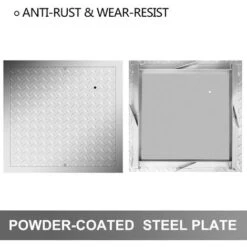 VEVOR Chiusino Da Incasso Pozzetto, 30x30 Cm, Coperchio In Lamiera Di Acciaio Verniciato A Polvere, Pozzetto Giardino In Lamiera, Per Apertura Drenaggio Su Nave Stazione Di Pompaggio O Parcheggio -Hansgrohe Negozio 82818708 3