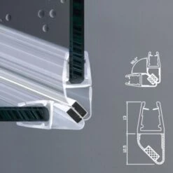 Guarnizione Magnetica Box Doccia Angolo | Vetro 6mm 8mm EC-214 Angolo 90