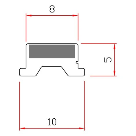 Guarnizione Magnetica Box Doccia In Gomma EC-MAG-01F Colore: Bianco 2 Guarnizione Magnetica Box Doccia In Gomma EC-MAG-01F Colore: Bianco - immagine 2