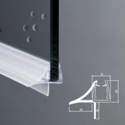 Guarnizione Box Doccia Di Ricambio | Adatta Per Vetro Curvo 6mm 8mm EC-406-10-C -Hansgrohe Negozio 8355045 3