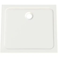 Vassoio Doccia Design Bianco 90x80x3cm