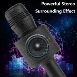 Giocattoli Karaoke Con Microfono Wireless Per Bambini O Neonati, Altoparlante Bluetooth Portatile (nero) -Hansgrohe Negozio 86524617 3