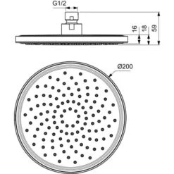 Ideal Standard - Ceraline Kit Doccia Completo Di Parte Interne Ed Esterne, Nero Seta -Hansgrohe Negozio 86619559 3