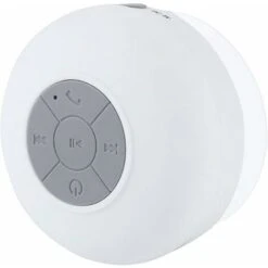 Altoparlante Bluetooth Impermeabile IP4 Altoparlante Portatile Wireless Vivavoce Microfono Incorporato Con Ventosa Per Auto, Bagni, Cucine, Uffici Ecc.(Bianco)