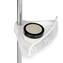 Mensola Telescopica Cromata Per Doccia Ad Angolo Con 4 Ripiani Bianchi 8 Mensola Telescopica Cromata Per Doccia Ad Angolo Con 4 Ripiani Bianchi -Hansgrohe Negozio 88042128 4