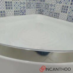 Piatto Doccia Semicircolare 80x80xh11 Cm Bianco In Ceramica -Hansgrohe Negozio 88231507 3