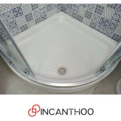 Piatto Doccia Semicircolare 80x80xh11 Cm Bianco In Ceramica -Hansgrohe Negozio 88231507 4