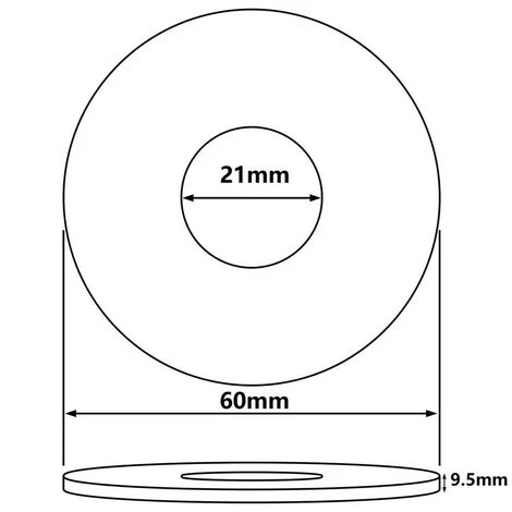 LITZEE21 Mm Morsetto In Acciaio Cromato Coperchio Foro Valvola Bocchetta 9,5 Mm Dimensioni (10 Pezzi) 2 LITZEE21 Mm Morsetto In Acciaio Cromato Coperchio Foro Valvola Bocchetta 9,5 Mm Dimensioni (10 Pezzi) - immagine 2